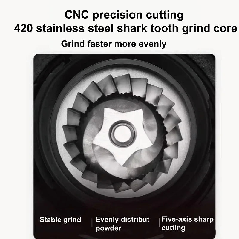 110V/220V Commercial Bean Grinder Electric Bean Grinder Coffee Bean Grinder Hand Brewed Italian Grinder Home Thickness Adjust - Coffee Zest online shop