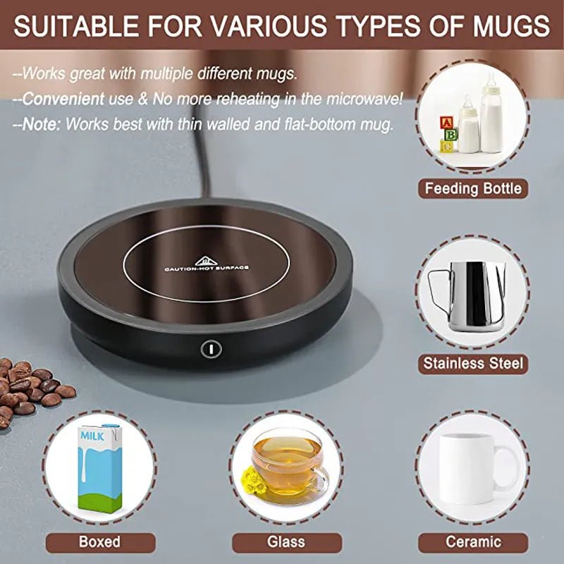 110V/220V Cup Heater Coffee Mug Warmer - Coffee Zest online shop