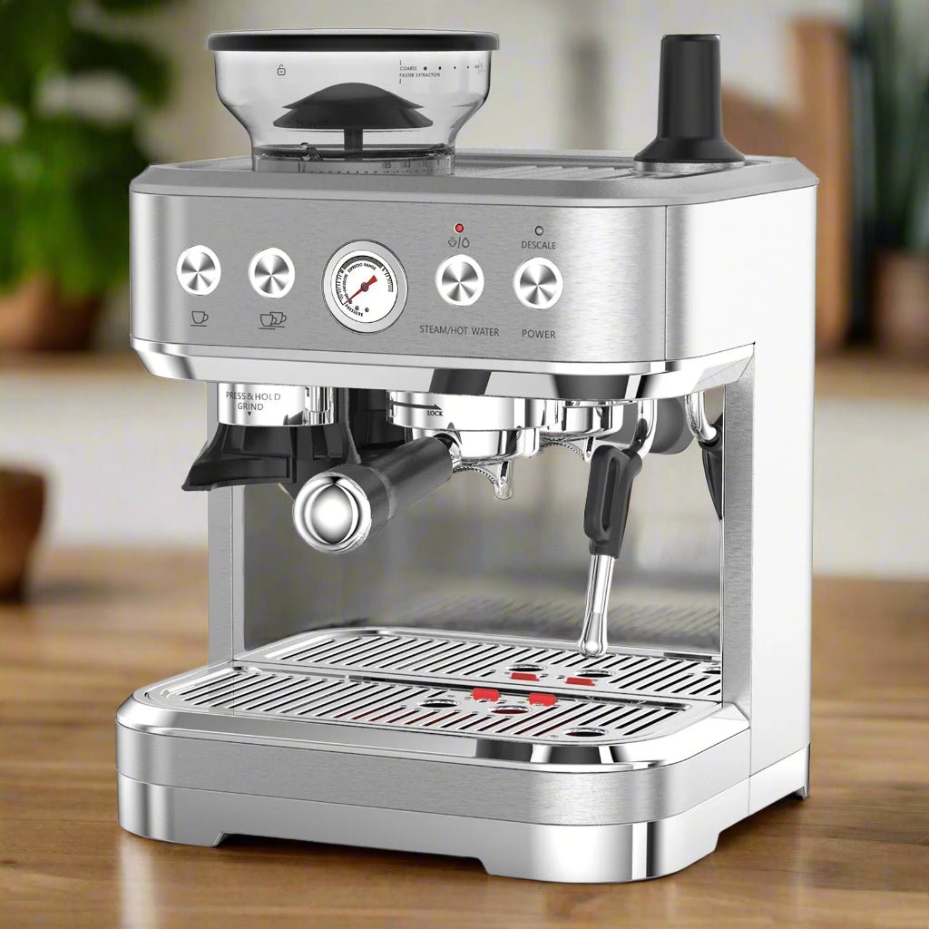 15 Bar Automatic Espresso Coffee Machine with Milk Frother and Grinder, Coffee Maker , 2.5L Water Tank - Coffee Zest online shop