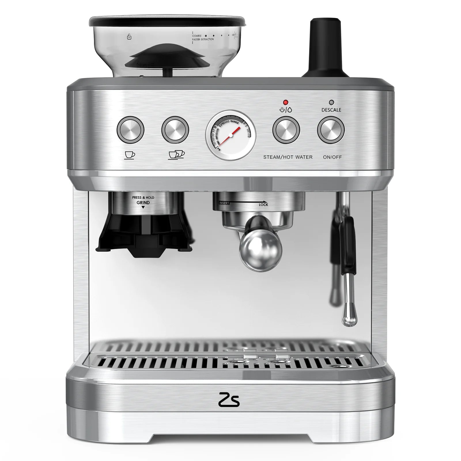 15 Bar Automatic Espresso Coffee Machine with Milk Frother and Grinder, Coffee Maker , 2.5L Water Tank - Coffee Zest online shop