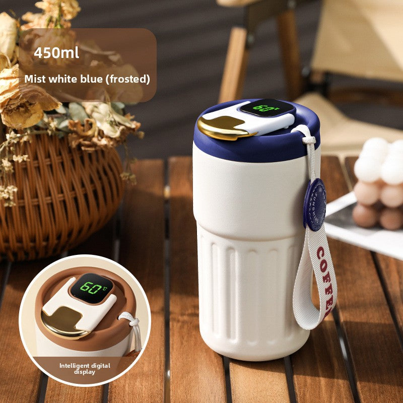 Coffee Thermos Mug with Temperature Display - Coffee Zest