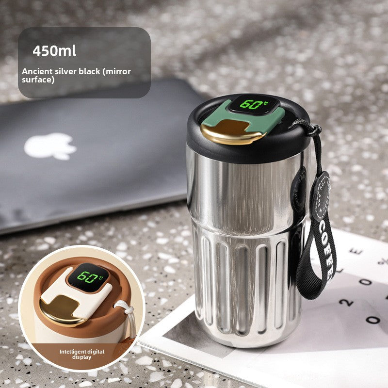 Coffee Thermos Mug with Temperature Display - Coffee Zest