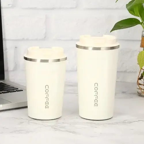 380ml/510ml Cups Stainless Steel Coffee Thermos Mug with Non - slip Case Car Vacuum Flask Travel Insulated Water Bottle - Coffee Zest online shop