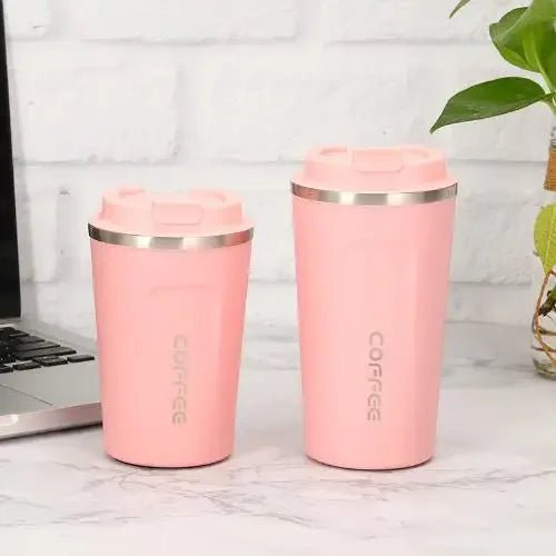 380ml/510ml Cups Stainless Steel Coffee Thermos Mug with Non - slip Case Car Vacuum Flask Travel Insulated Water Bottle - Coffee Zest online shop