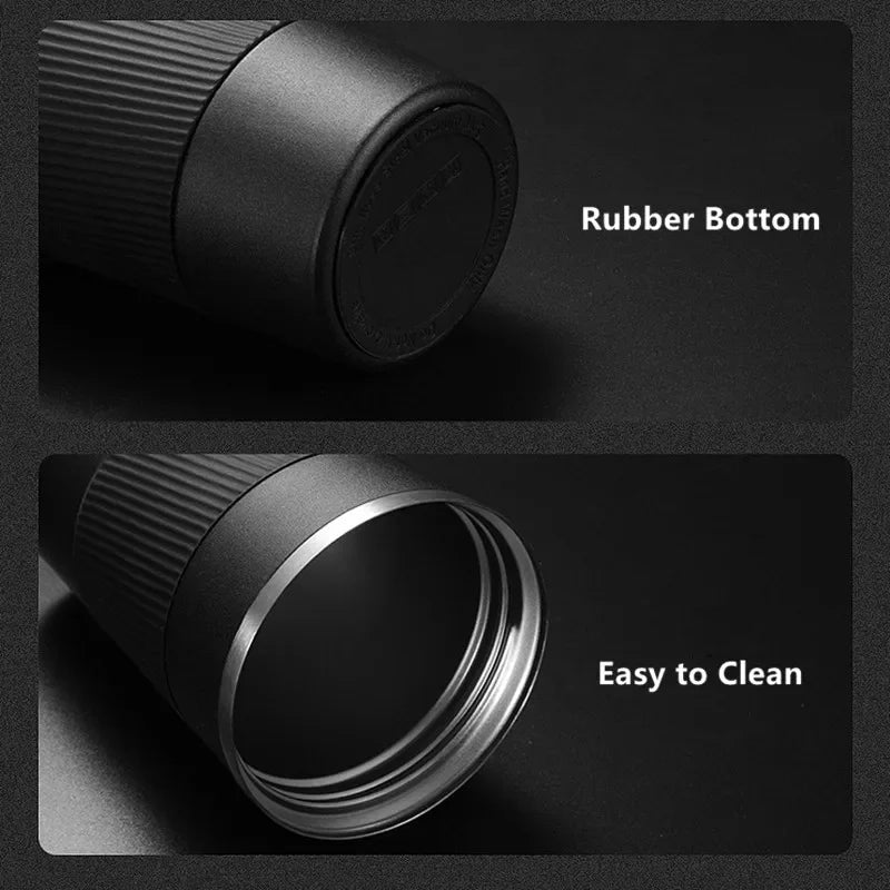 380ml/510ml Cups Stainless Steel Coffee Thermos Mug with Non - slip Case Car Vacuum Flask Travel Insulated Water Bottle - Coffee Zest online shop