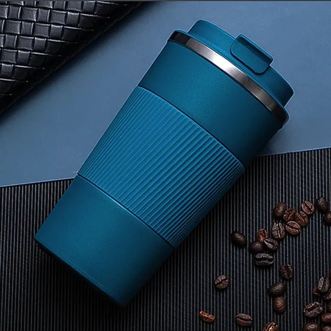 380ml/510ml Cups Stainless Steel Coffee Thermos Mug with Non - slip Case Car Vacuum Flask Travel Insulated Water Bottle - Coffee Zest online shop