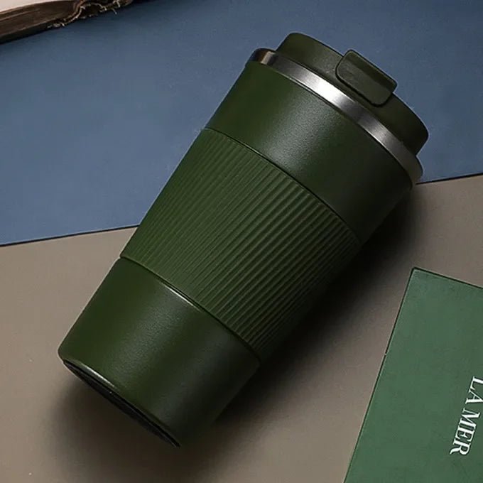 380ml/510ml Cups Stainless Steel Coffee Thermos Mug with Non - slip Case Car Vacuum Flask Travel Insulated Water Bottle - Coffee Zest online shop