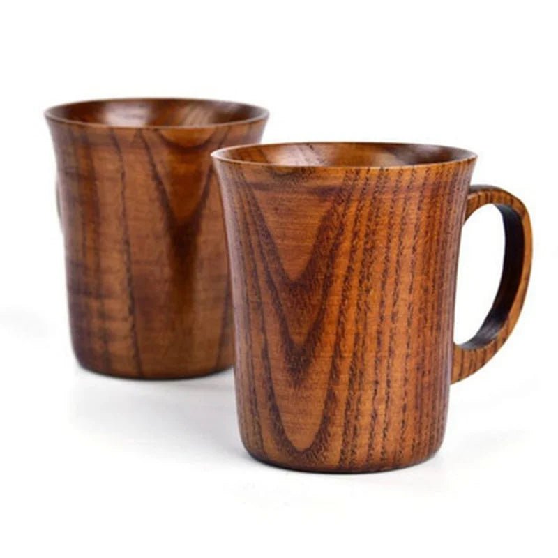 400ML Handmade Wood Cup Wooden Coffee Beer Mugs - Coffee Zest online shop
