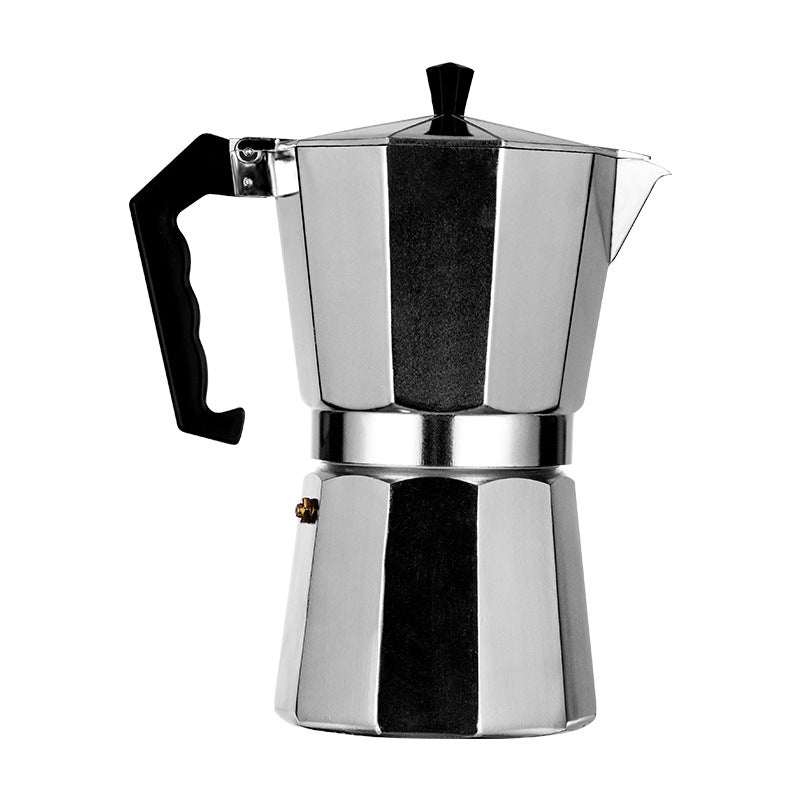 Mocha Coffee Pot Italian Octagonal Design - Coffee Zest