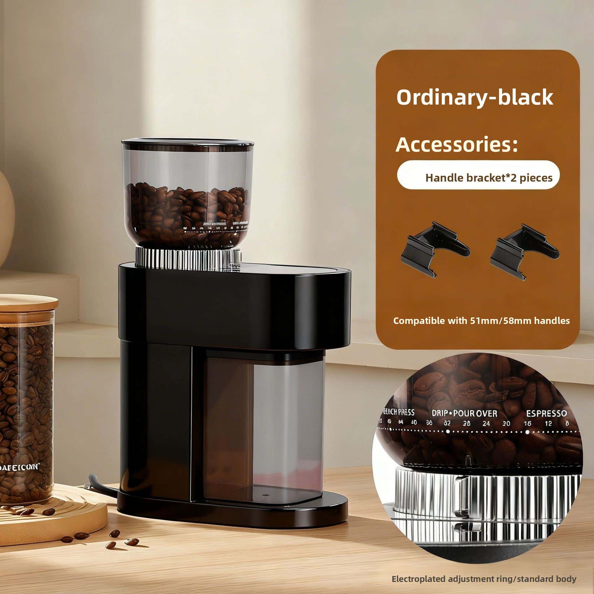 Electric Coffee Grinder with Cleaning Tool - Coffee Zest