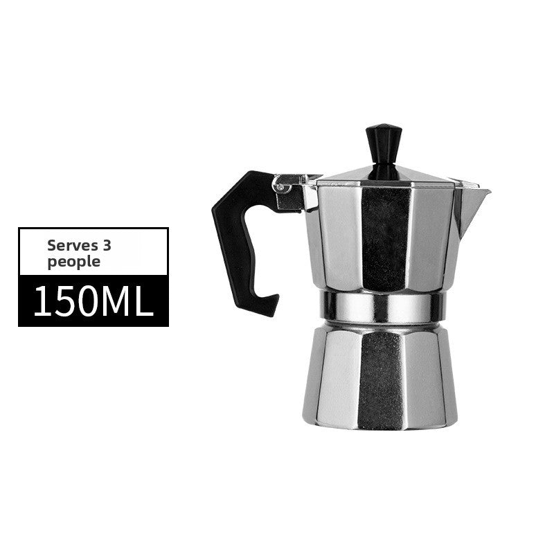 Mocha Coffee Pot Italian Octagonal Design - Coffee Zest