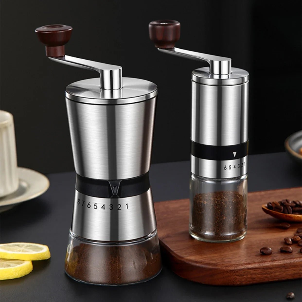 6 - 8 Adjustable Manual Coffee Grinder Portable - Coffee Zest online shop