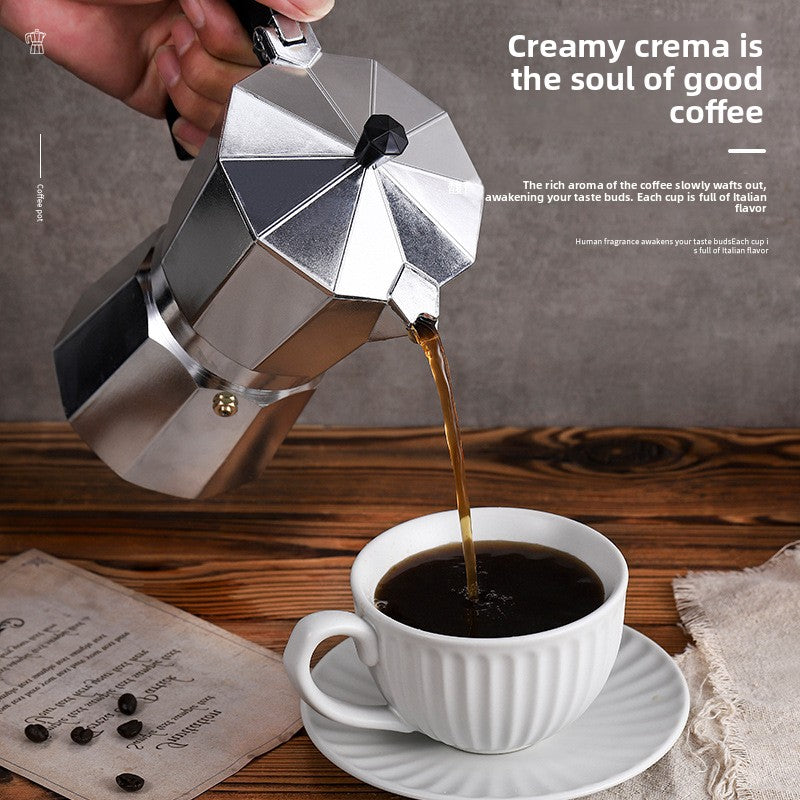Italian Style Aluminium Coffee Maker Pot - Coffee Zest