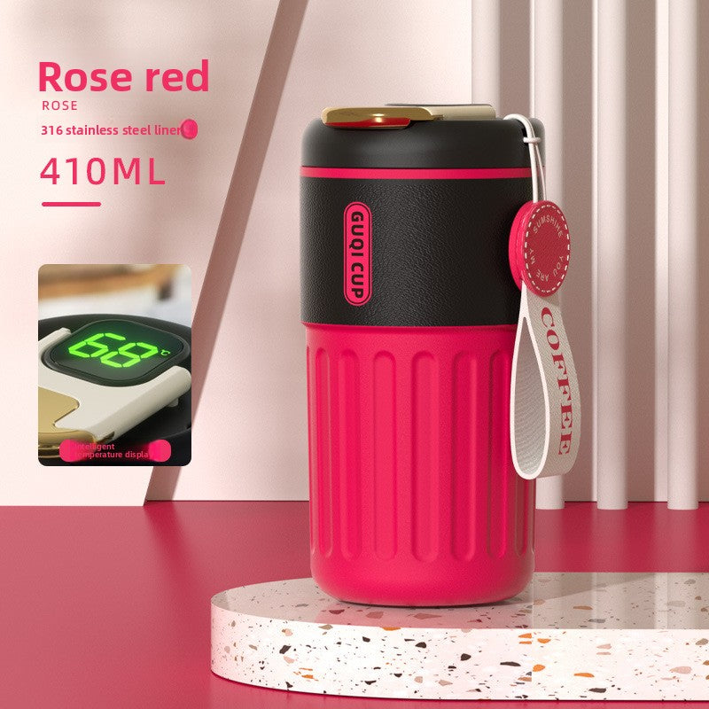 Coffee Thermos Mug with Temperature Display - Coffee Zest