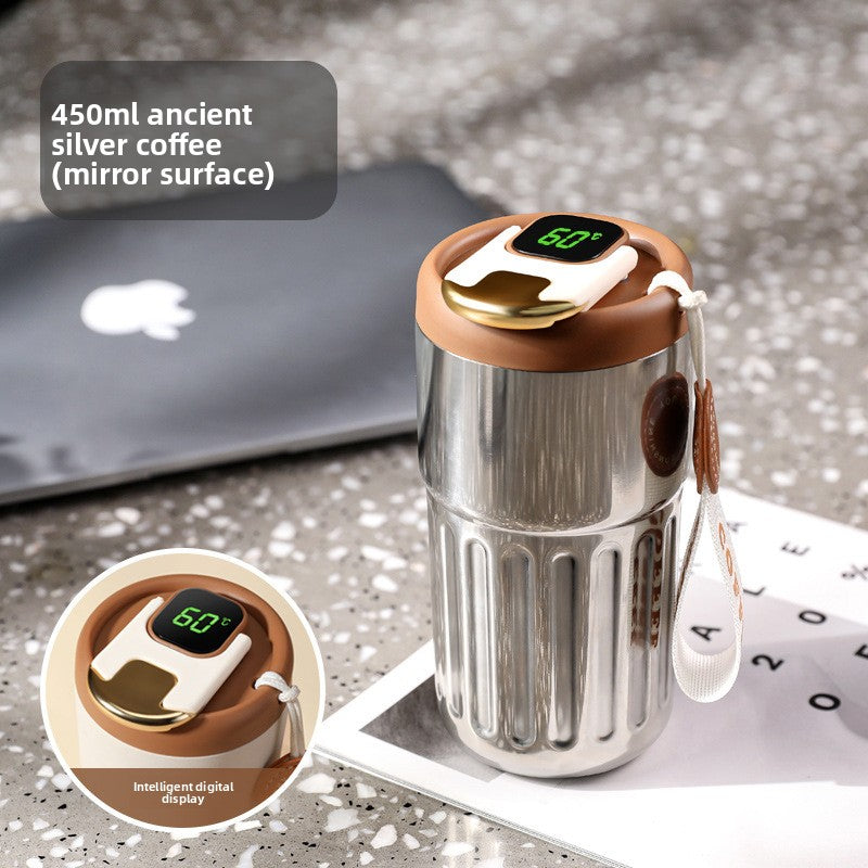 Coffee Thermos Mug with Temperature Display - Coffee Zest