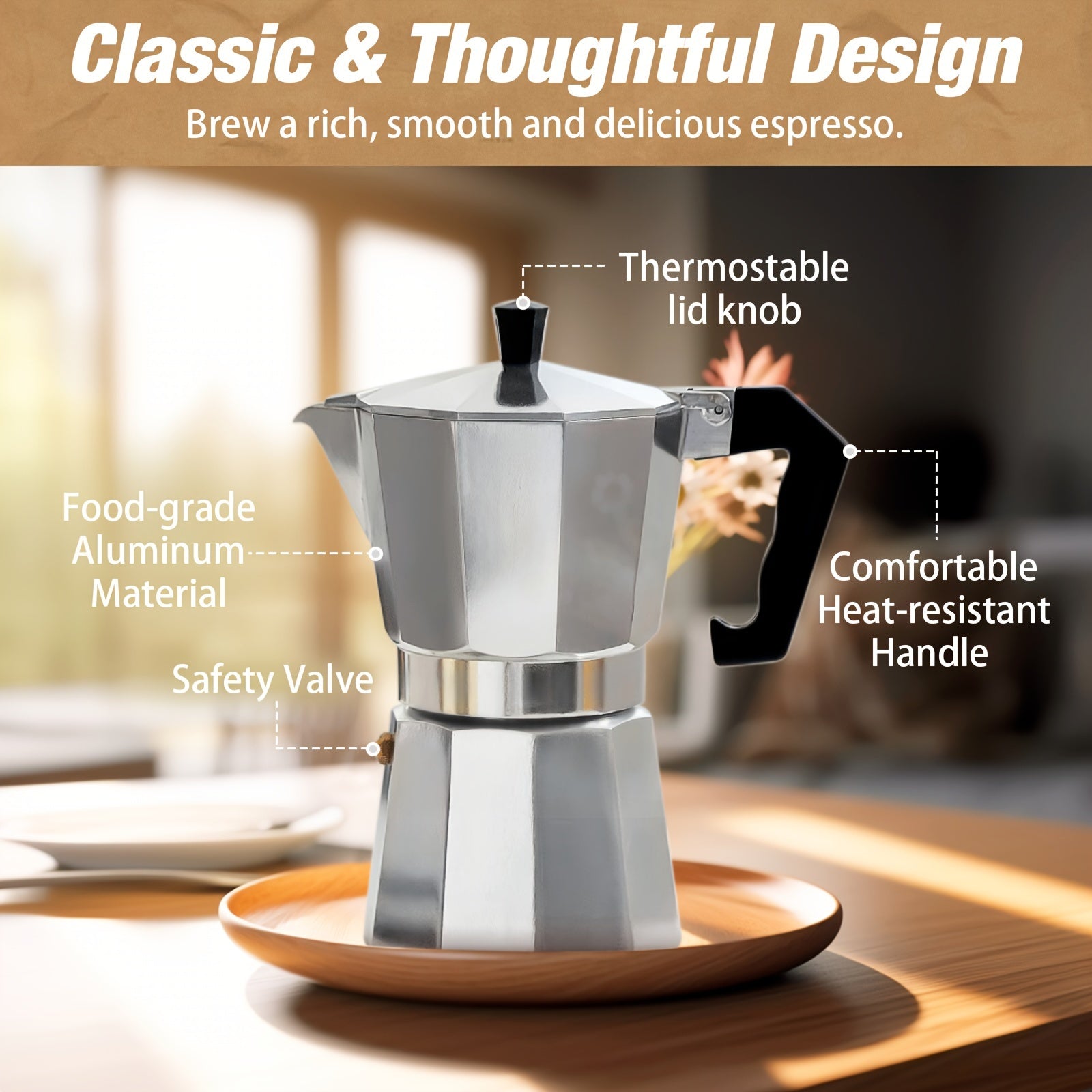 6 Cup Italian Espresso Maker