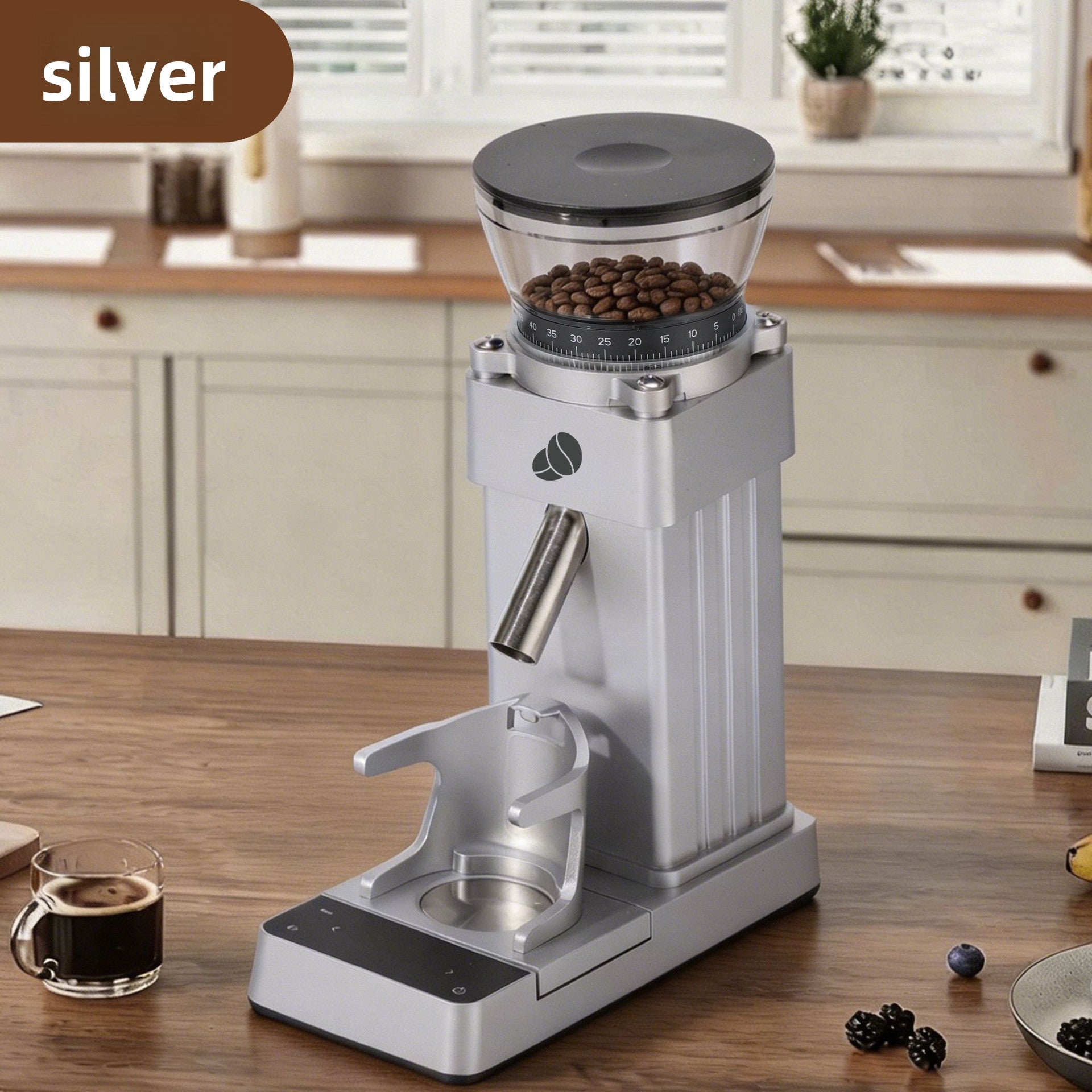 Electric Coffee Grinder with Cleaning Tool - Coffee Zest