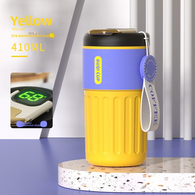 Coffee Thermos Mug with Temperature Display - Coffee Zest