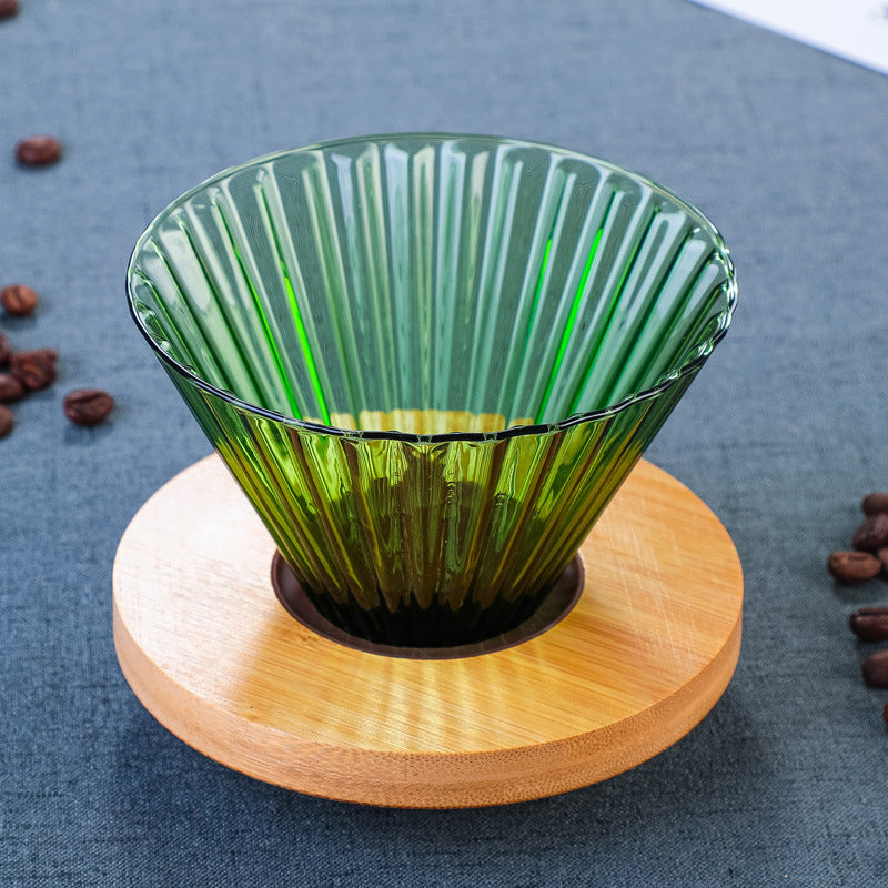 Handmade Japanese Brown Colored Mini Coffee Pot Set, Modern and Simple Household Manual Large Capacity Glass Coffee Pot