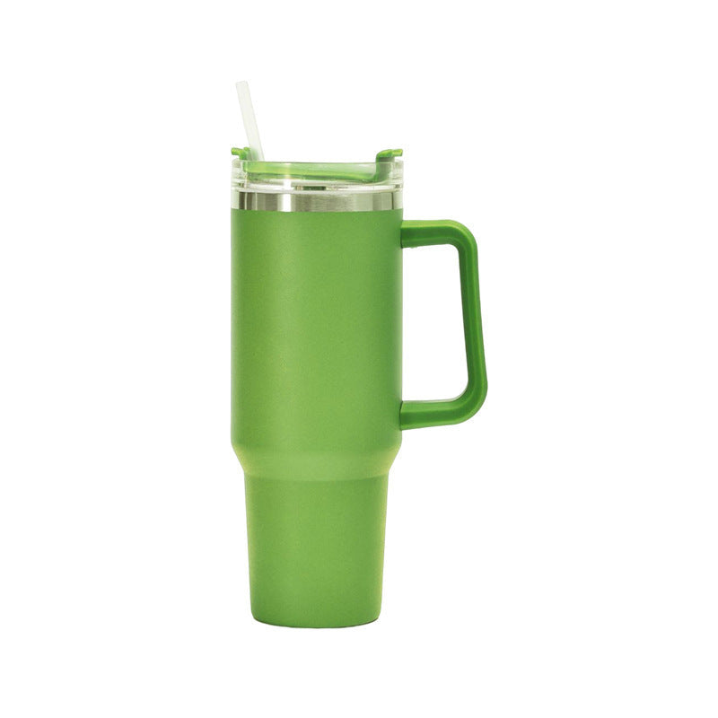 Tumbler With Handle Insulated Tumbler With Lids Straw Stainless Steel Coffee  Cup for Travel