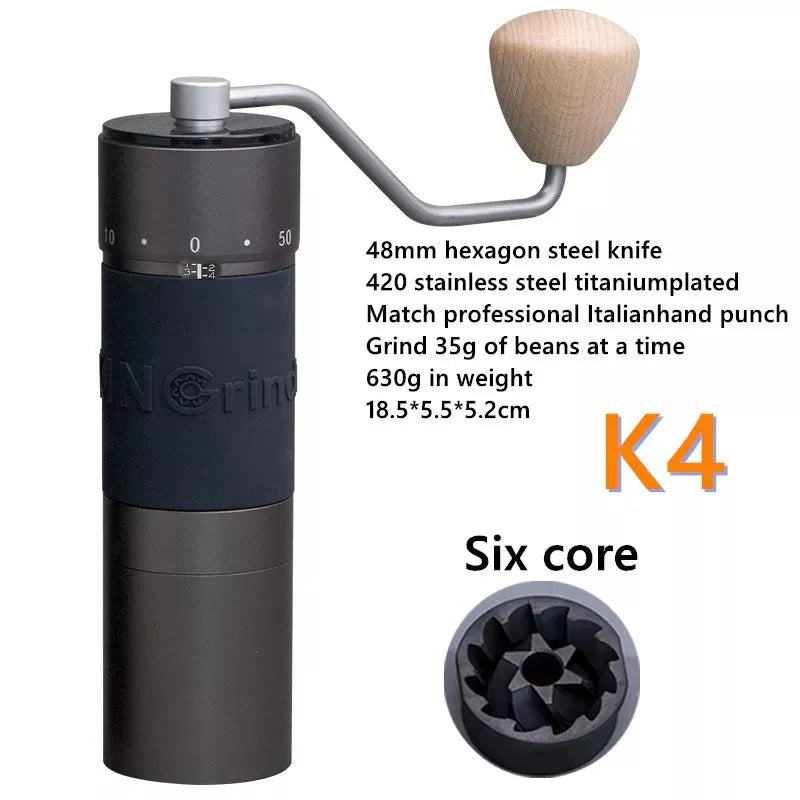 Kingrinder K4 /K6 manual coffee grinder portable