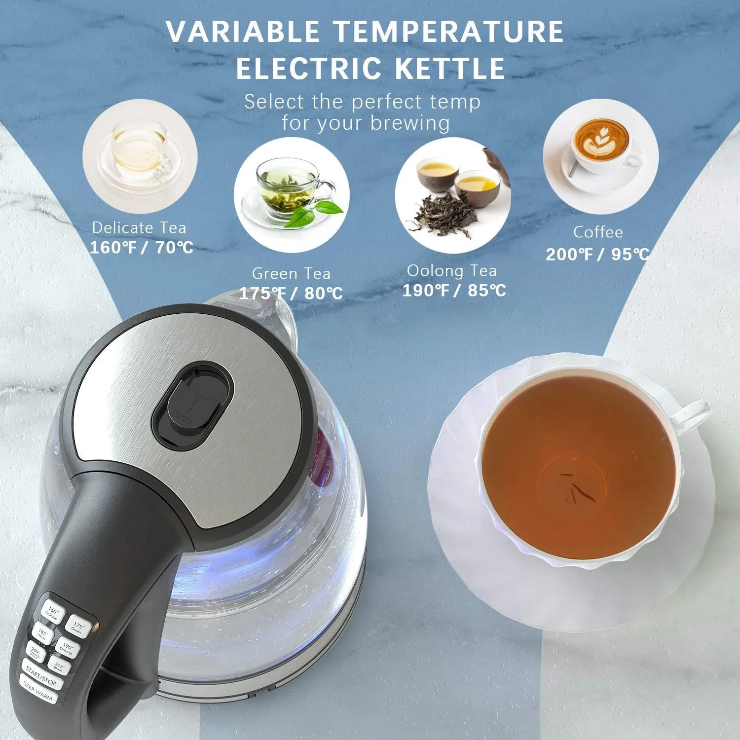 Electric Kettle Temperature Control 4Hours Keep Warm
