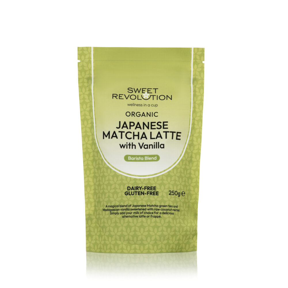 Organic Japanese Matcha Latte with Vanilla