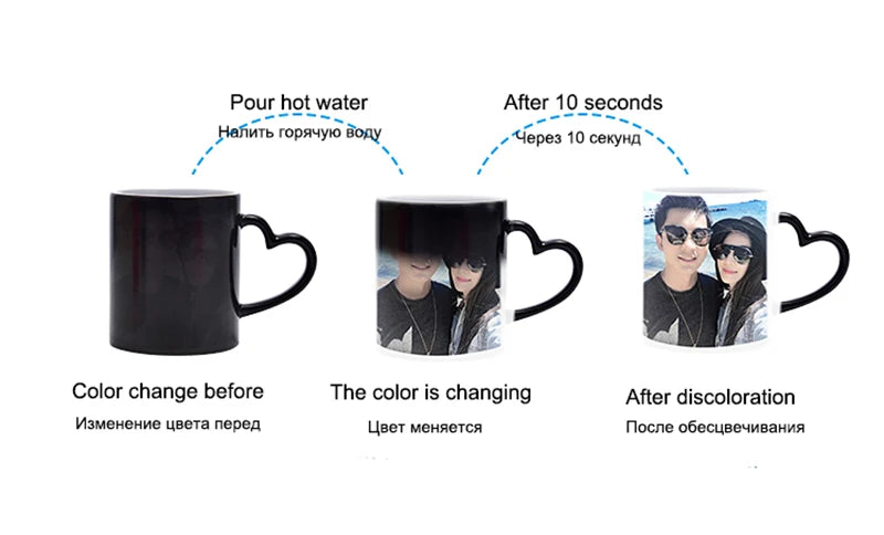 Custom Photo Magic Mug coffee mugs Color Change