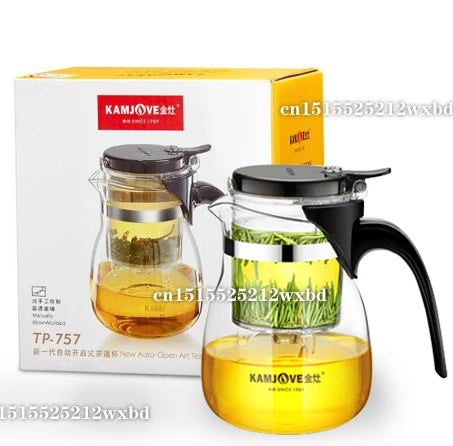 Kamjove Glass Kungfu Teapot Convenient Teacup Art Tea Cup