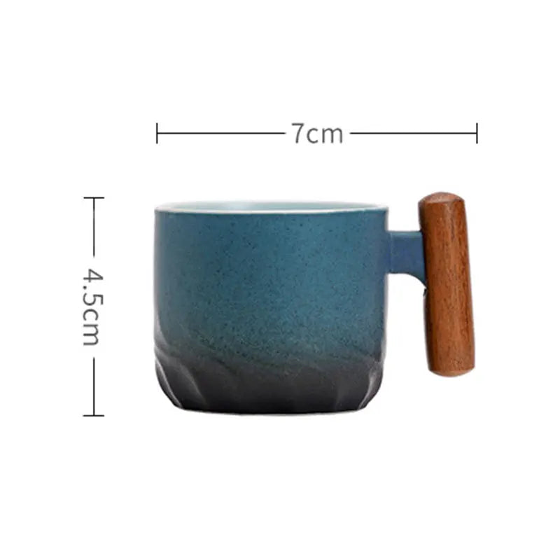 70ml Ceramic Retro Coffee Cup Office Water Cup