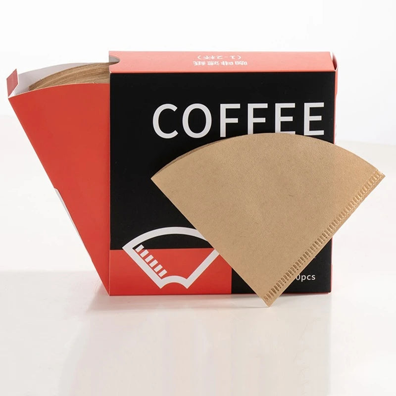 Coffee Filter Paper Handmade Coffee Special Cone-Shape Filter Paper Environmentally Friendly Log Pulp Coffee Brewing Filter Bag