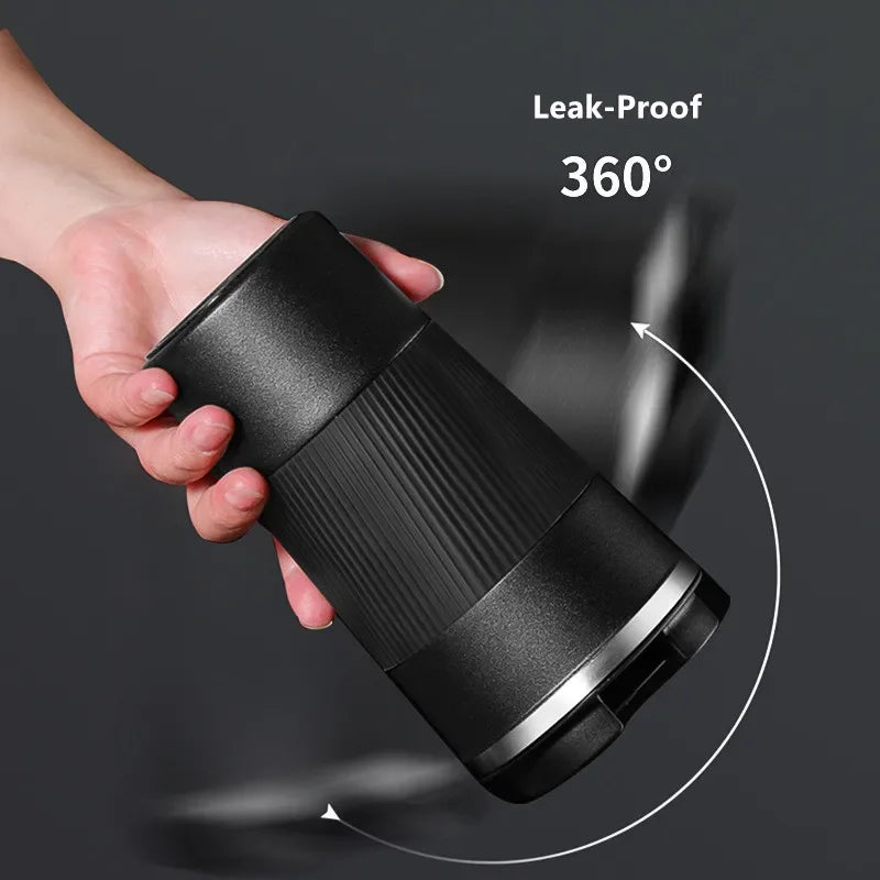 380ml/510ml Cups Stainless Steel Coffee Thermos Mug with Non-slip Case Car Vacuum Flask Travel Insulated Water Bottle