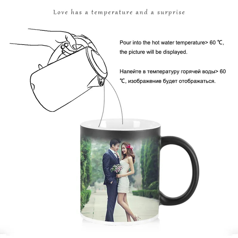 Custom Photo Magic Mug coffee mugs Color Change