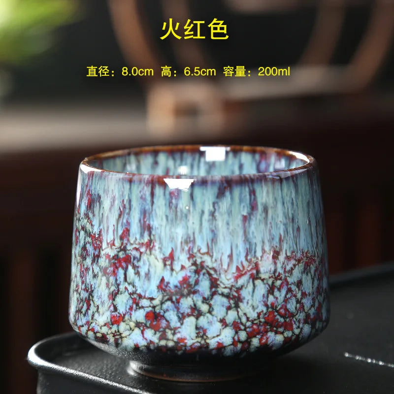 Ceramic Cup Vintage Coarse Pottery Coffee Cup Household drinking single cup cooking tea cups around the stove