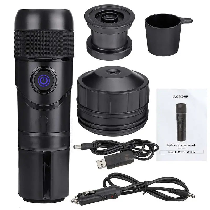 3-in-1 Portable Coffee Machine for Car & Home DC 12V For espresso Coffee Maker For Nespresso Dolce Pod Capsule Coffee Powder