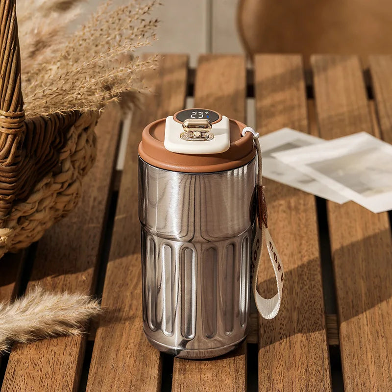 Smart Thermos Bottle Water Digital LED Temperature Coffee Mug