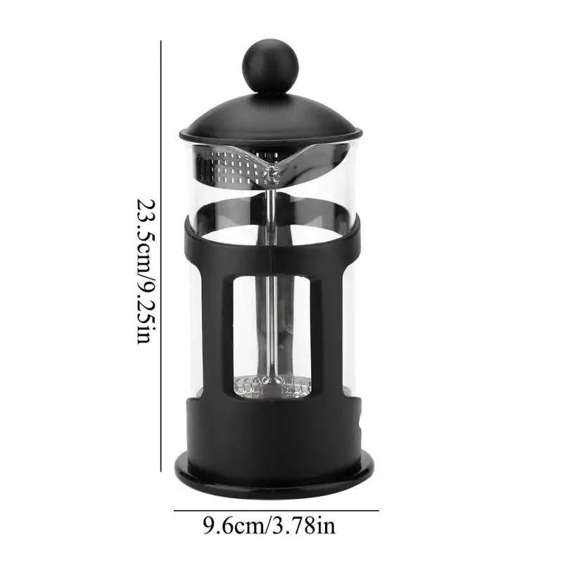 350/600/800ml French Press Coffee Maker Large Glass Thermos Tea Maker Perfect For Morning Coffee Maximum Flavor Coffee Brewer