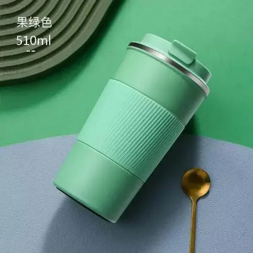 380ml/510ml Cups Stainless Steel Coffee Thermos Mug with Non-slip Case Car Vacuum Flask Travel Insulated Water Bottle