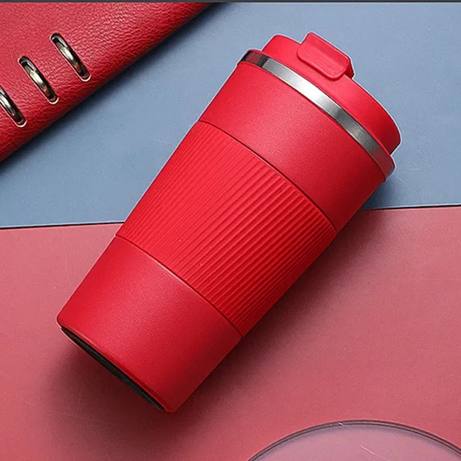 380ml/510ml Cups Stainless Steel Coffee Thermos Mug with Non-slip Case Car Vacuum Flask Travel Insulated Water Bottle