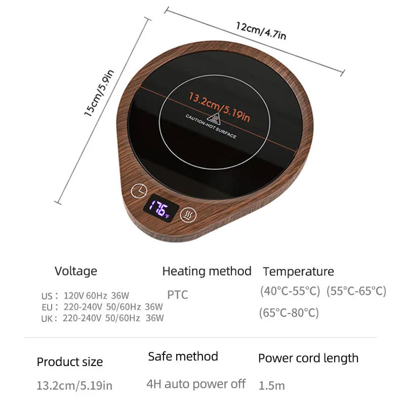 110V/220V Cup Heater Coffee Mug Warmer