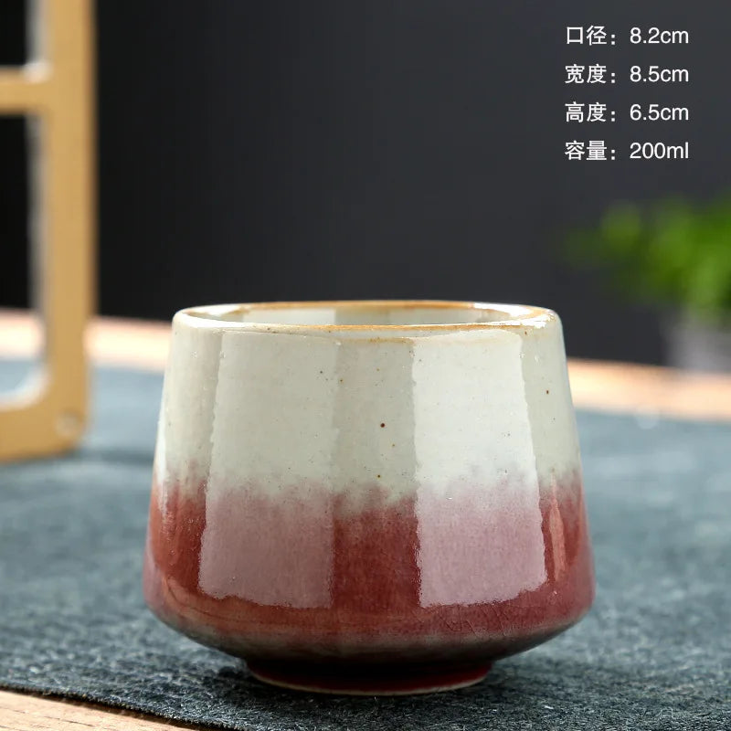 Ceramic Cup Vintage Coarse Pottery Coffee Cup Household drinking single cup cooking tea cups around the stove