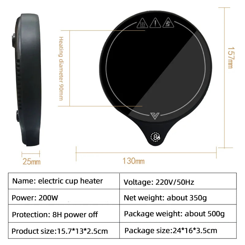 200W Cup Heater Mug Warmer 100C Hot Tea Makers