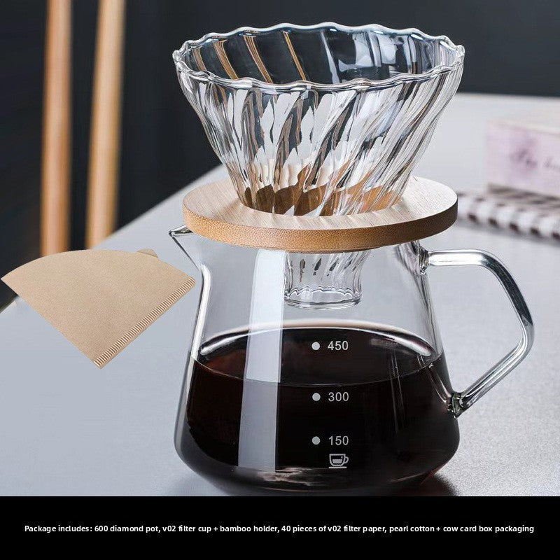 Glass Hand Brew Coffee Pot Set - Coffee Zest