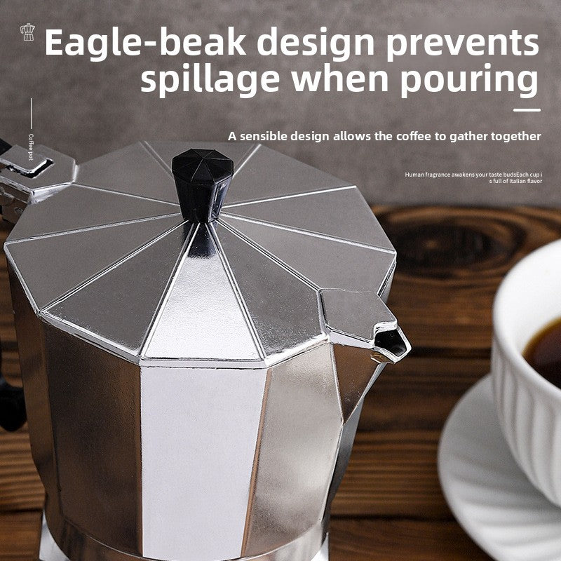 Italian Style Aluminium Coffee Maker Pot - Coffee Zest