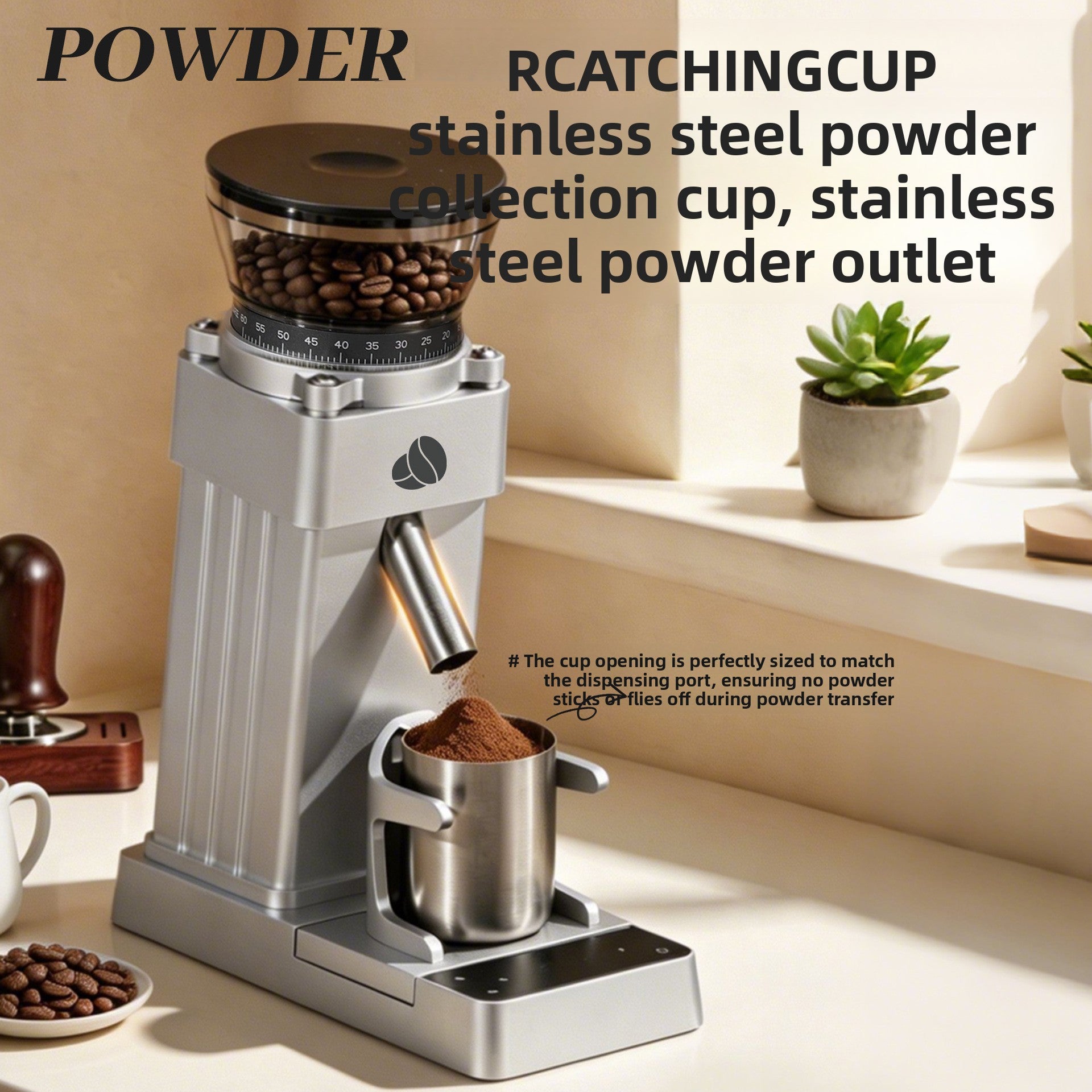 Electric Coffee Grinder with Cleaning Tool - Coffee Zest