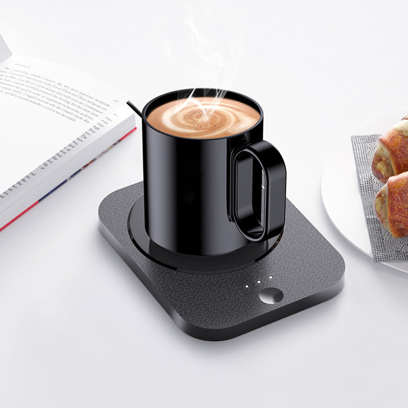 Heat the milk coffee to warm the cup
