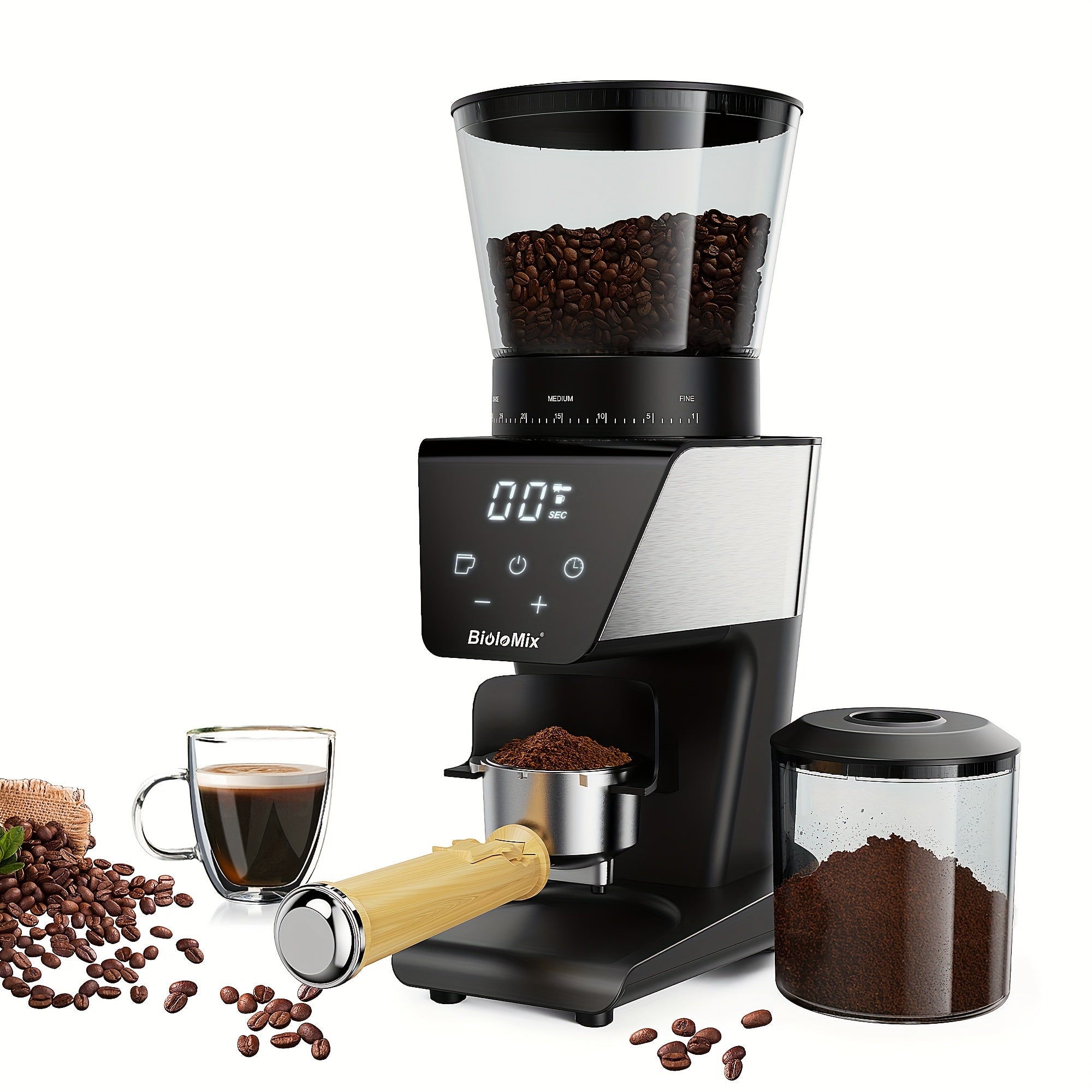 Automatic Conical Burr Mill Coffee Grinder, with 31 Grind Settings for Espresso Turkish Coffee Pour Over