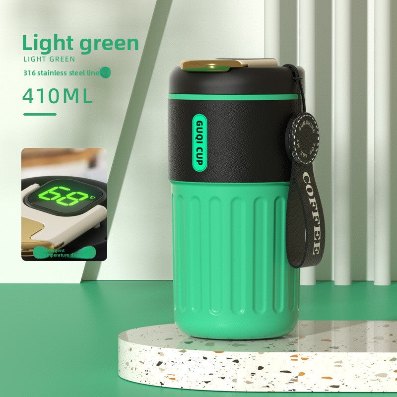 Coffee Thermos Mug with Temperature Display - Coffee Zest