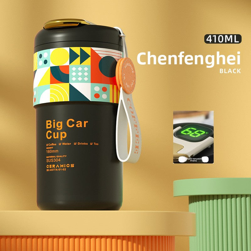 Coffee Thermos Mug with Temperature Display - Coffee Zest