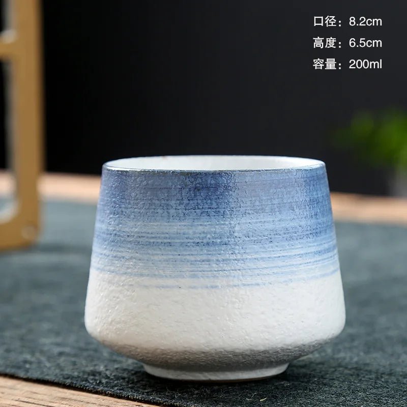 Ceramic Cup Vintage Coarse Pottery Coffee Cup Household drinking single cup cooking tea cups around the stove - Coffee Zest online shop